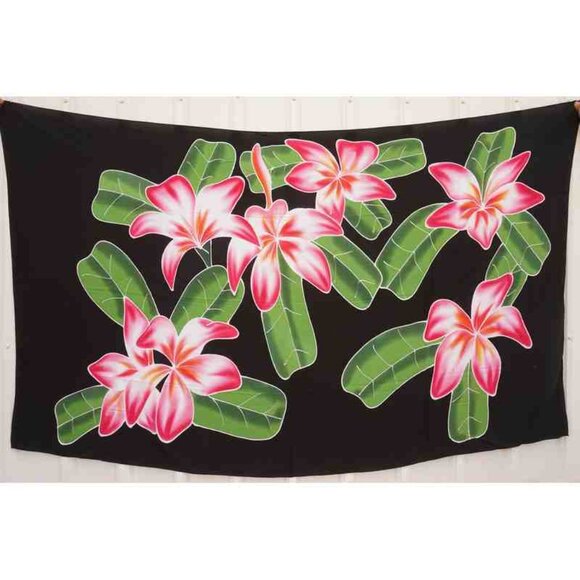 CM39 Floral Batik Plus 38" Open Hand Painted Cover Up Midi Cardigan fit up to 5X - Picture 2 of 2